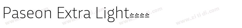 Paseon Extra Light字体转换